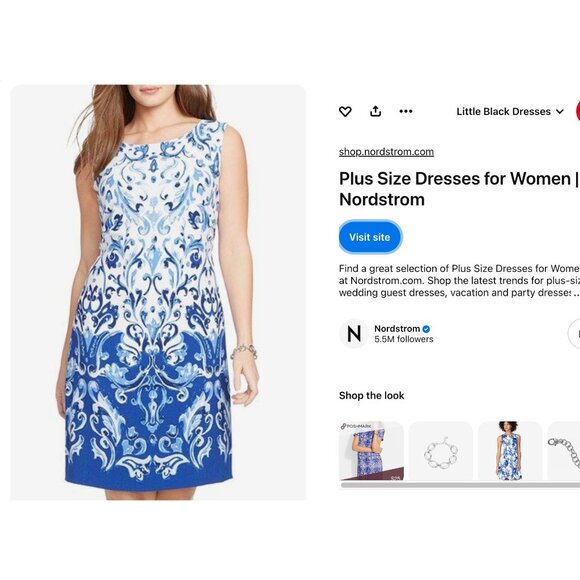 Lauren Ralph Lauren Blue and White Dress - Picture 6 of 6